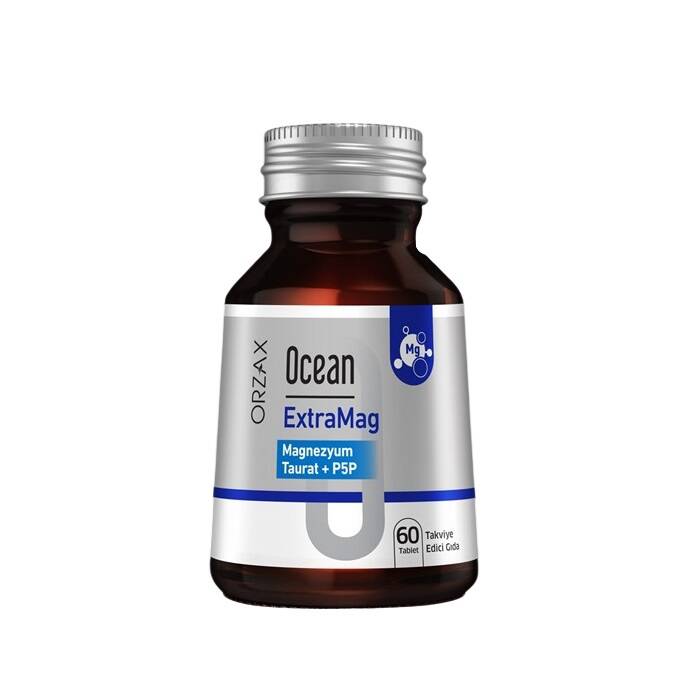 Ocean ExtraMag Magnezyum Taurat+P5P Takviye Edici Gıda 60 Tablet - 1