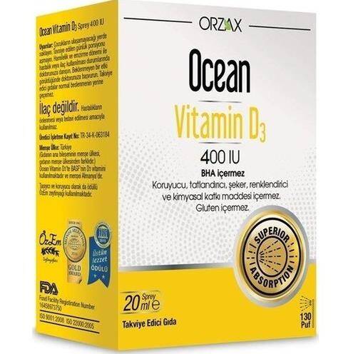 Ocean Vitamin D3 400 IU Sprey - 1