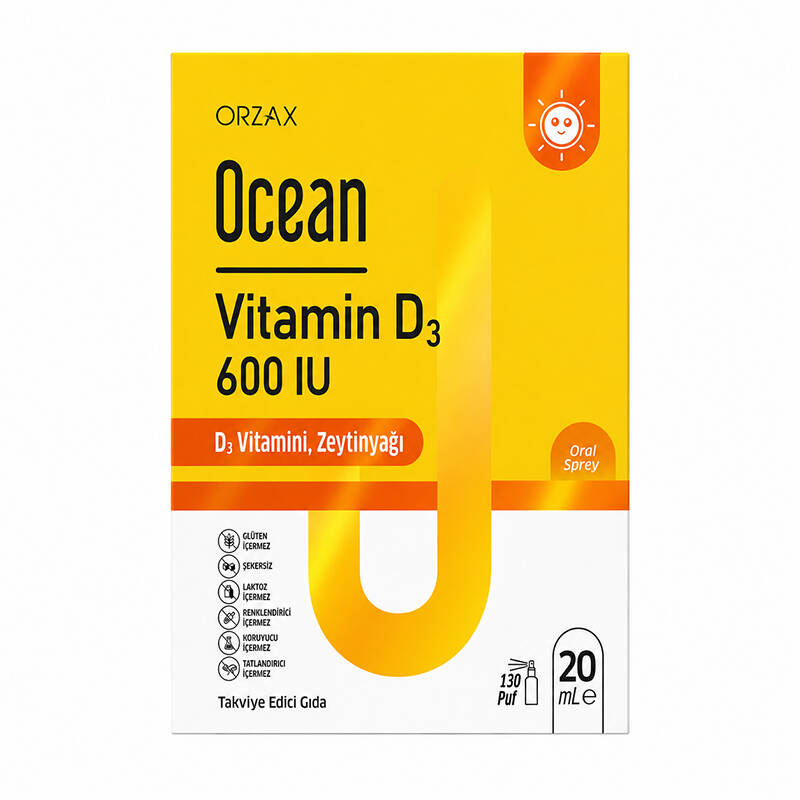 Ocean Vitamin D3 600 IU Sprey 20ml - 1