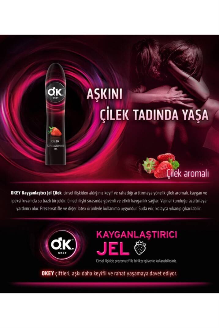 Okey Kayganlaştırıcı Jel Çilek 100 ml - 2