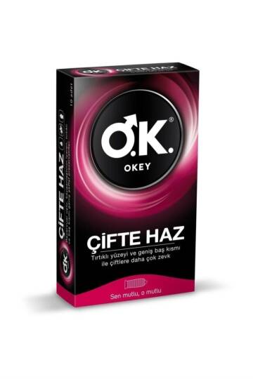 Okey Prezervatif Çifte Haz 10'lu