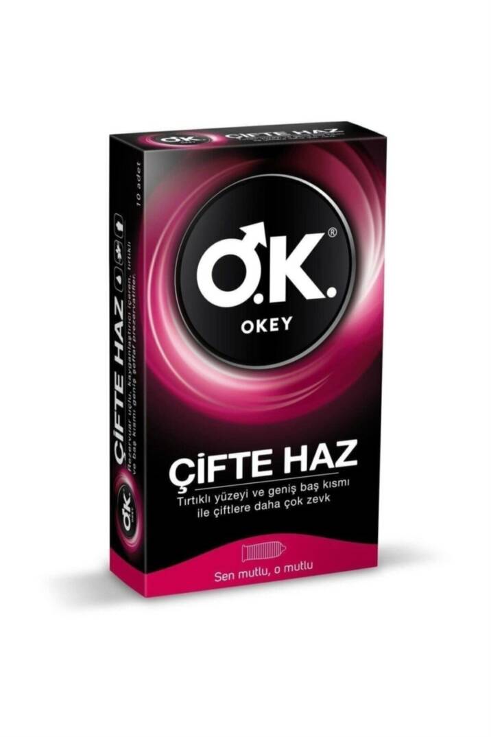 Okey Prezervatif Çifte Haz 10'lu - 1