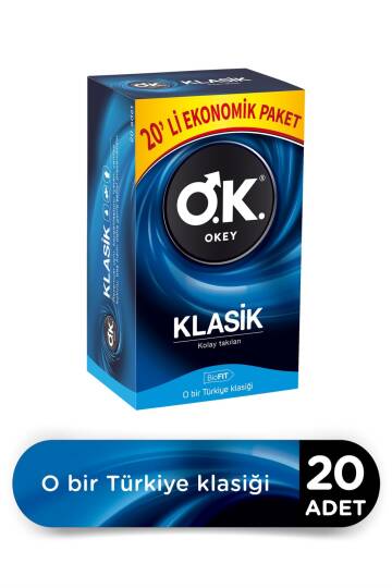 Okey Prezervatif Klasik 20'li - Ekonomik - 2