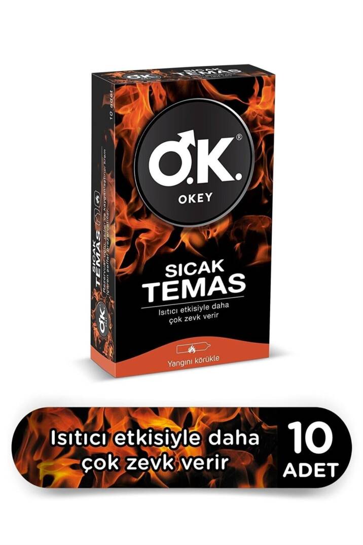 Okey Prezervatif Sıcak Temas 10'lu - 1