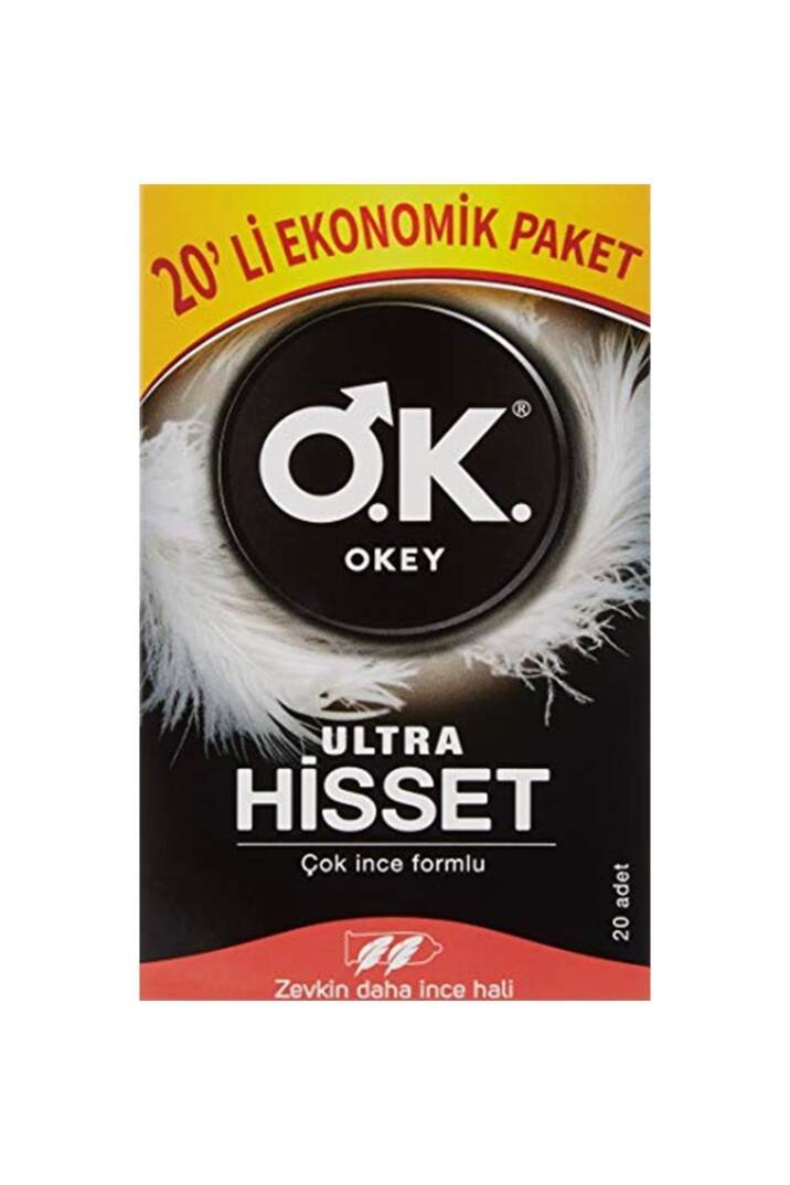 Okey Prezervatif Ultra Hisset 20'li - Ekonomik Paket - 1