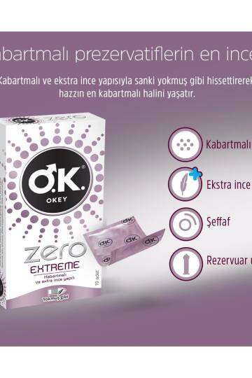 Okey Prezervatif Zero Extreme 10'lu - 3