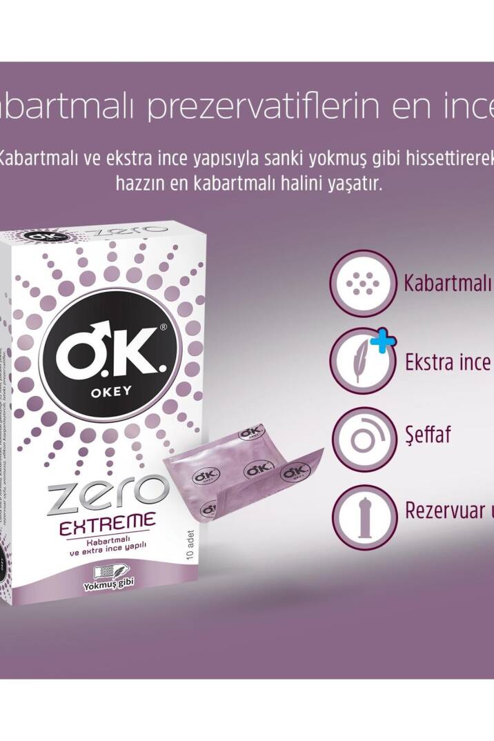 Okey Prezervatif Zero Extreme 10'lu - 3