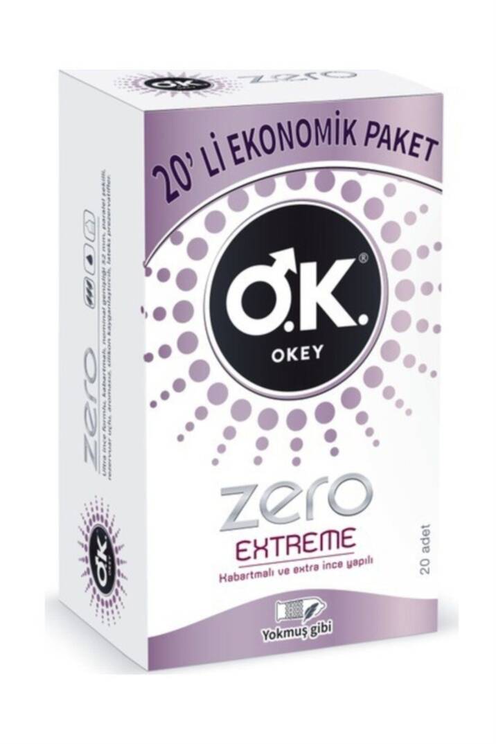 Okey Zero Extreme 20'li Prezervatif - 1