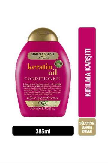 Organix Keratin Oil Kırılma Azaltıcı Saç Bakım Kremi 385 ml