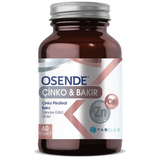 Osende Çinko & Bakır 60 Kapsül - 1