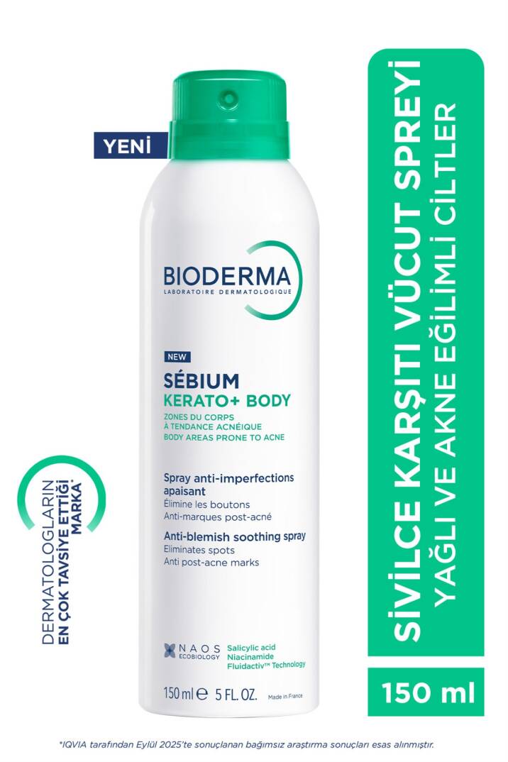 Sebium Kerato+ Body Sivilce, Akne Lekesi Karşıtı Salisilik Asit Niasinamid İçeren Vücut Spreyi 150ml - 1