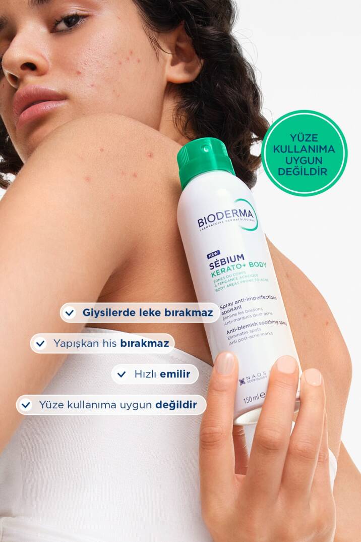 Sebium Kerato+ Body Sivilce, Akne Lekesi Karşıtı Salisilik Asit Niasinamid İçeren Vücut Spreyi 150ml - 3