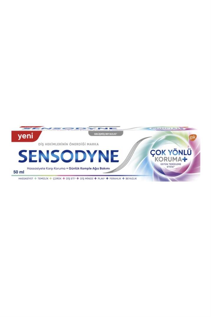Sensodyne Çok Yönlü Koruma + Gelişmiş Beyazlık Diş Macunu 75 ml - 1
