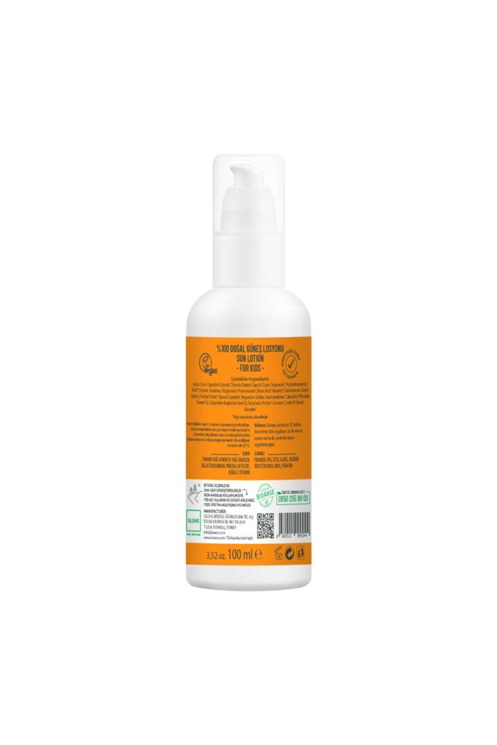 Siveno Çocuk Güneş Losyonu Leke Karşıtı Antioksidan Nemlendirici Bitkisel Vegan UVA UVB SPF50 100 ml - 2