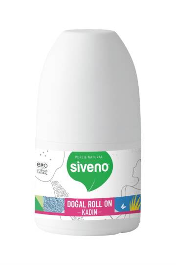 Siveno Roll On Kadın Deodorant Ter Kokusu Önleyici Bitkisel Leke Bırakmayan Vegan 50 ml