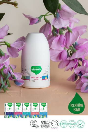 Siveno Roll On Kadın Deodorant Ter Kokusu Önleyici Bitkisel Leke Bırakmayan Vegan 50 ml - 7