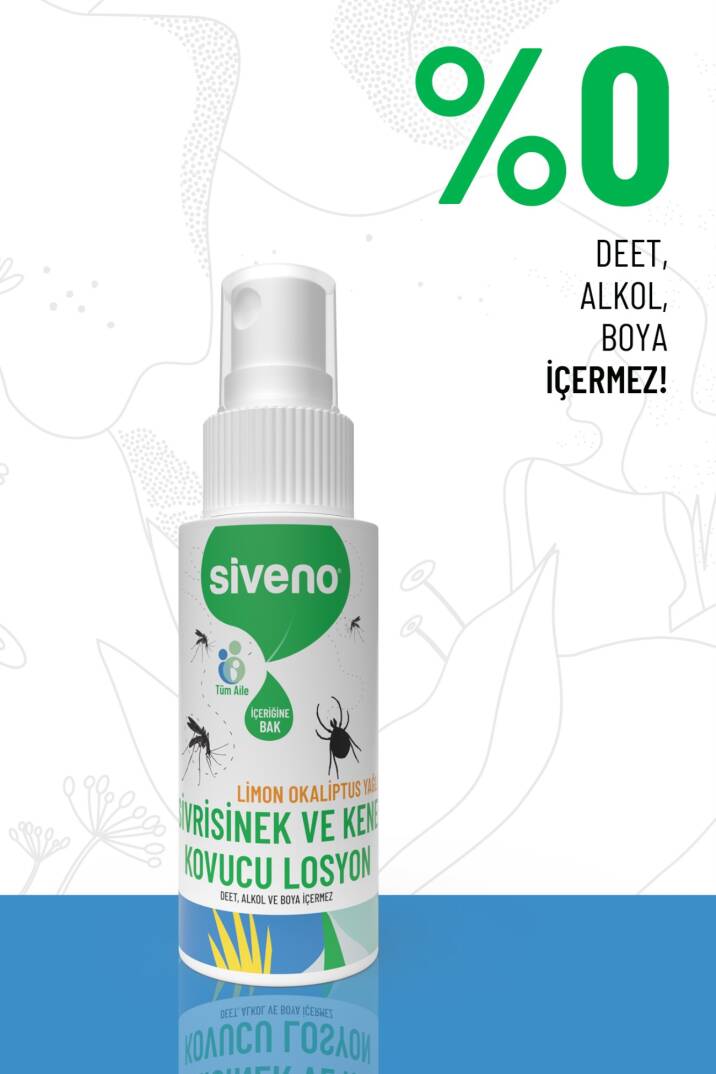 Siveno Sivrisinek ve Kene Kovucu Sprey Krem Bitkisel Tüm Vücut İçin Seyahat Tatil Boy 50 ml - 2