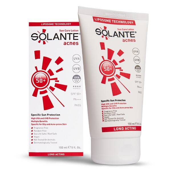 Solante Acnes Lotion Spf 50 150ml - 1