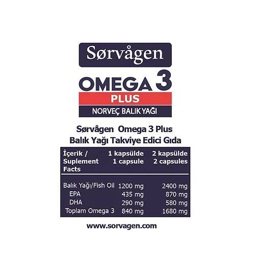 Sorvagen Omega 3 Plus Norveç Balık Yağı - 2