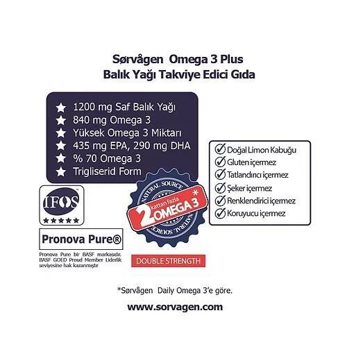 Sorvagen Omega 3 Plus Norveç Balık Yağı - 3