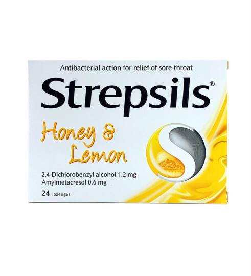 Strepsils Bal Limon 24 Pastil