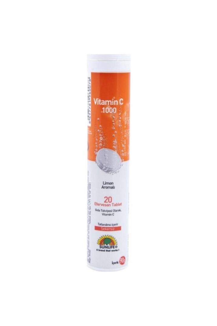 Sunlife Vitamin C 1000 Mg 20 Efervesan Tablet - 1