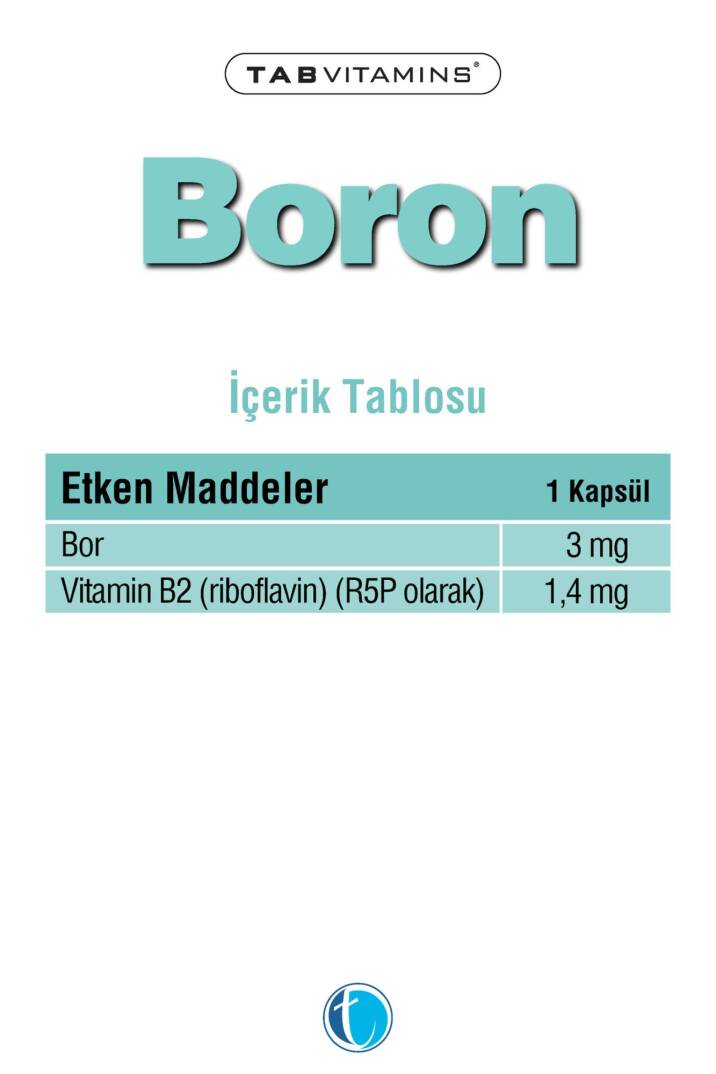 Tabvitamins Boron Bor 120 Kapsül - 2