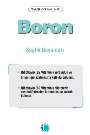 Tabvitamins Boron Bor 120 Kapsül - 4
