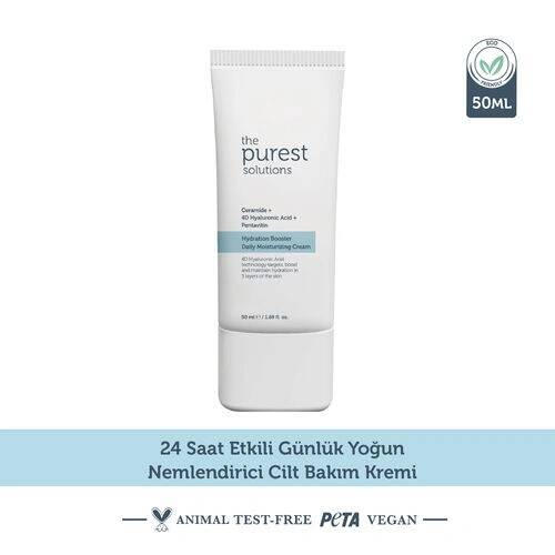 The Purest Solutions 24 Saat Etkili Günlük Yoğun Nemlendirici Cilt Bakım Kremi 50 ml - 2