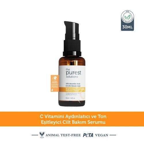 The Purest Solutions Aydınlatıcı Ve Cilt Tonu Eşitleyici C Vitamini Cilt Yüz Serumu 30 Ml - 4