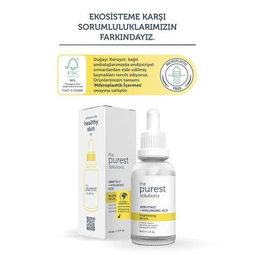 The Purest Solutions Aydınlatıcı Ve Leke Görünümü Azaltıcı Arbutin Cilt Bakım Serumu 30 ml - 4