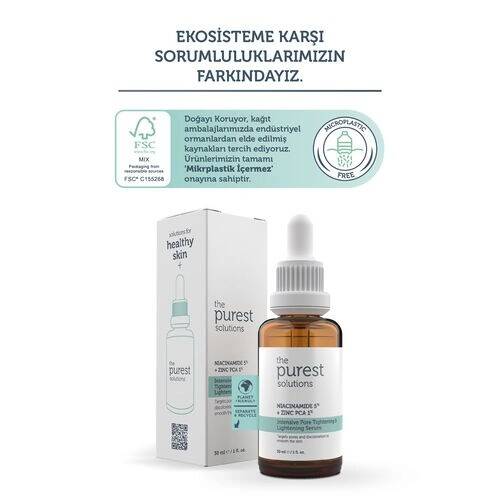 The Purest Solutions Gözenek, Sivilce Ve Siyah Nokta Karşıtı Niacinamide Serum 30 ml - 4