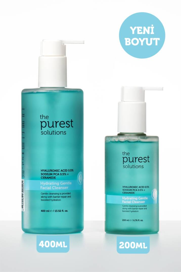 The Purest Solutions Kuru ve Karma Ciltler İçin Hyalüronik Asit Yüz Temizleme Jeli 400 ml - 1