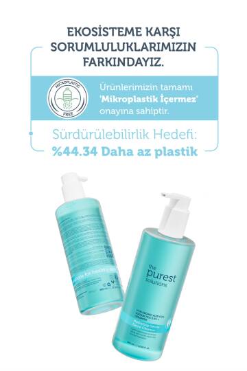 The Purest Solutions Kuru ve Karma Ciltler İçin Hyalüronik Asit Yüz Temizleme Jeli 400 ml - 6