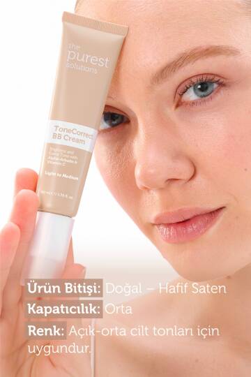 The Purest Solutions Lekeli Ciltler İçin Cilt Tonu Eşitleyici BB Krem SPF50+ 40 ml Light to Medium - 2