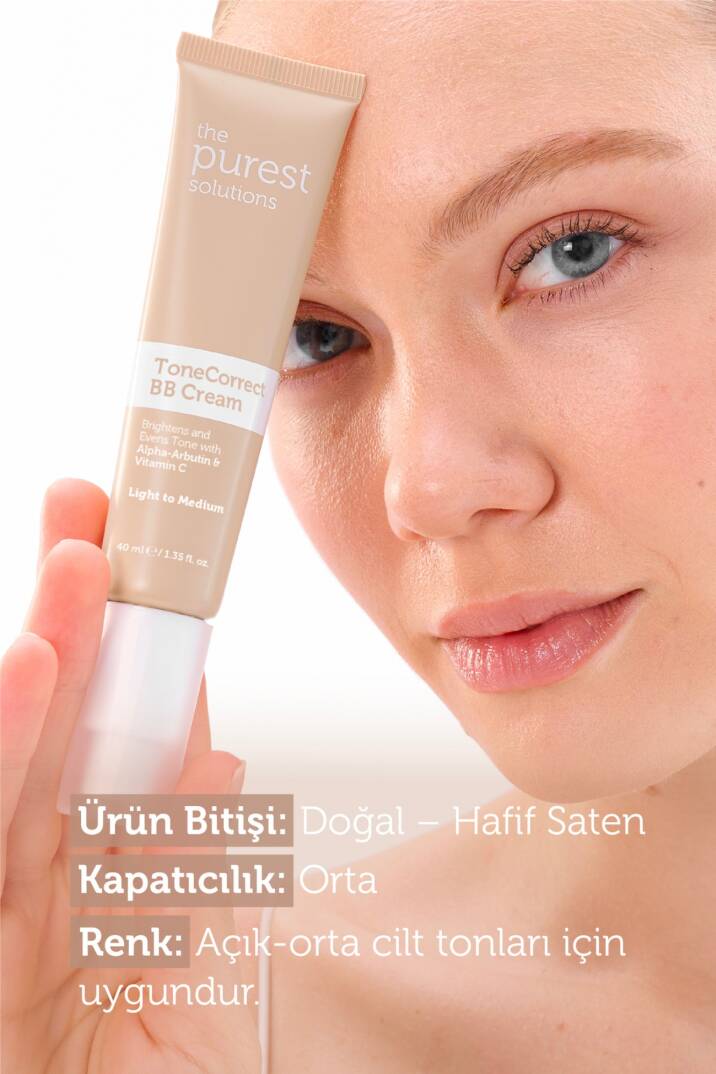 The Purest Solutions Lekeli Ciltler İçin Cilt Tonu Eşitleyici BB Krem SPF50+ 40 ml Light to Medium - 2