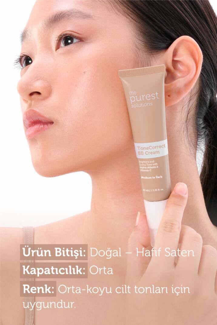 The Purest Solutions Lekeli Ciltler İçin Cilt Tonu Eşitleyici BB Krem SPF50+ 40 ml Orta-Koyu Ton - 2