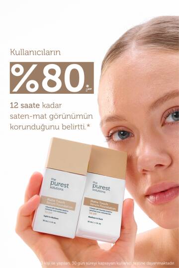 The Purest Solutions Matte Touch Sebum Dengeleyici ve Matlaştırıcı Serum Fondöten SPF50+ 30 ml - Açık-Orta Ton - 7