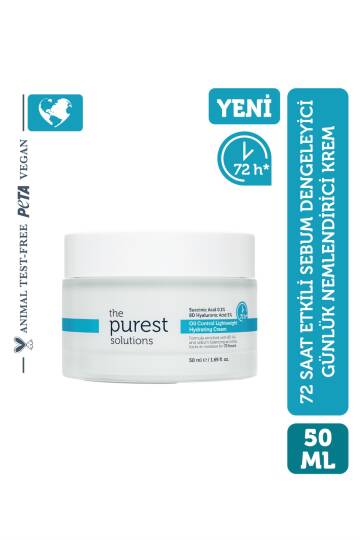 The Purest Solutions Sebum Dengeleyici Günlük Nemlendirici Krem 50 ml - 1