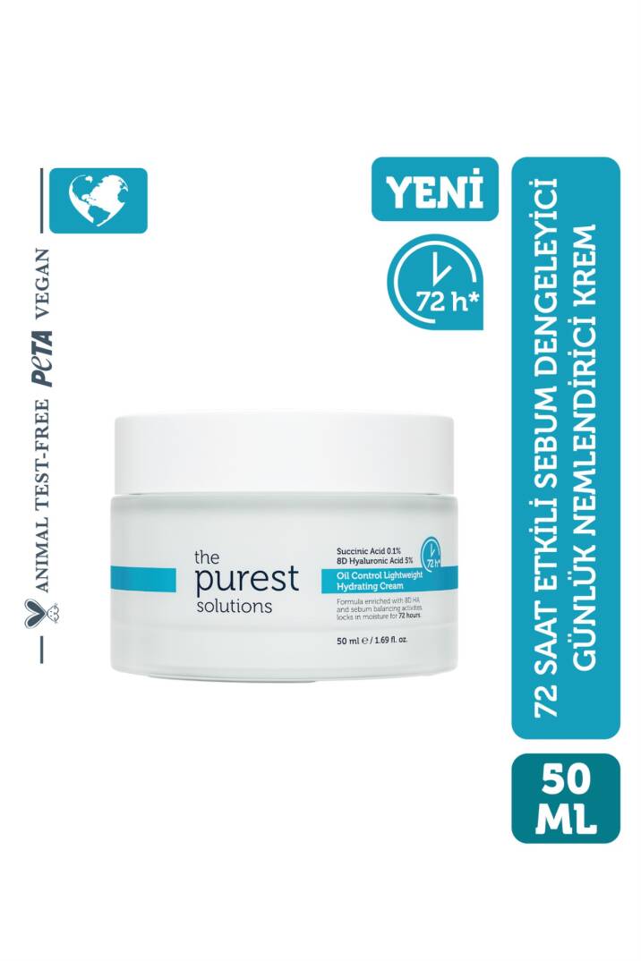 The Purest Solutions Sebum Dengeleyici Günlük Nemlendirici Krem 50 ml - 1