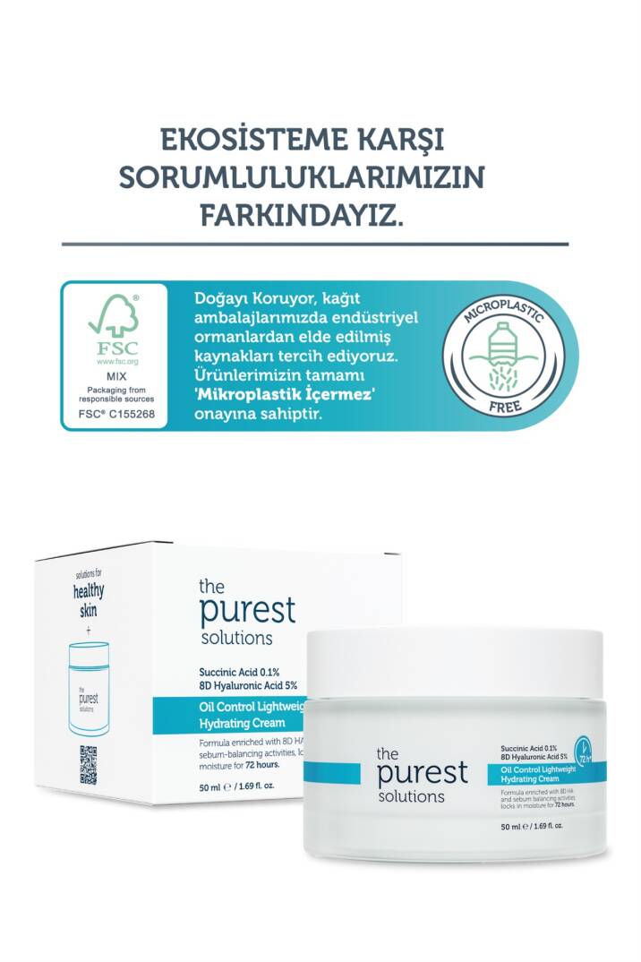 The Purest Solutions Sebum Dengeleyici Günlük Nemlendirici Krem 50 ml - 5