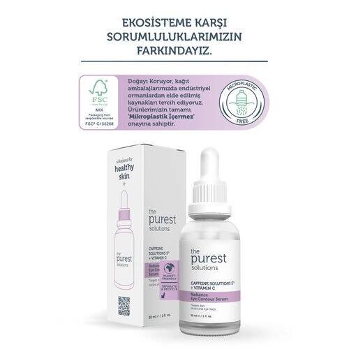 The Purest Solutions Torbalanma Ve Morluk Karşıtı, Aydınlatıcı Kafein Göz Altı Serumu 30 ml - 4