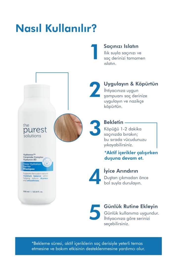 The Purest Solutions Yoğun Nem ve Bariyer Desteği Sağlayan Şampuan 300 ml - 6