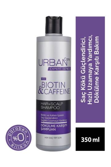 Urban Care Expert Biotin Ve Kafein Dökülme Karşıtı Saç Bakım Şampuanı-hızlı Uzamaya Yardımcı-350 Ml