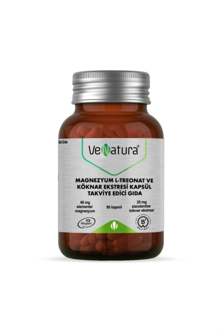 Venatura Magnezyum L-Treonat ve Köknar Ekstresi 90 Kapsül - 1