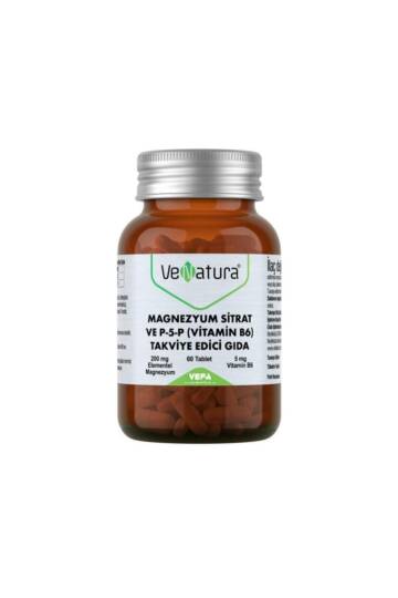 Venatura Magnezyum Sitrat Ve P-5-P (VİTAMİN B6) 60 Tablet