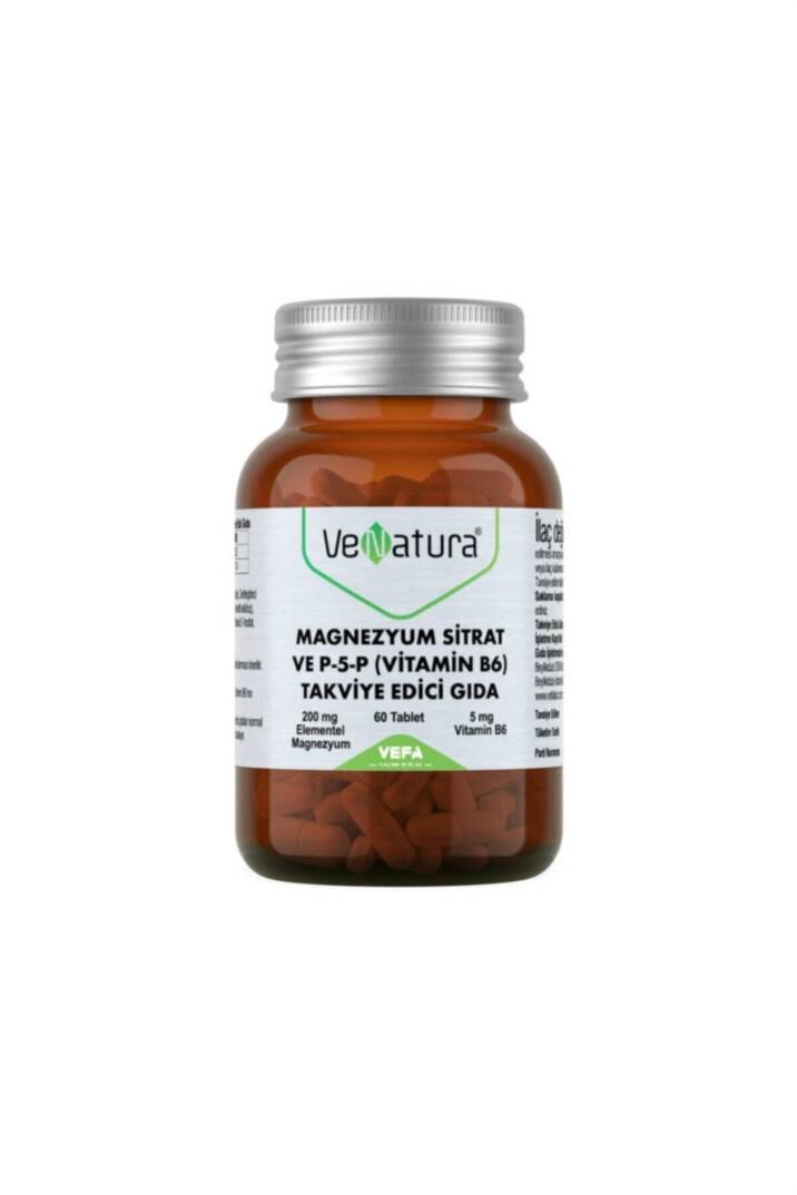 Venatura Magnezyum Sitrat Ve P-5-P (VİTAMİN B6) 60 Tablet - 1