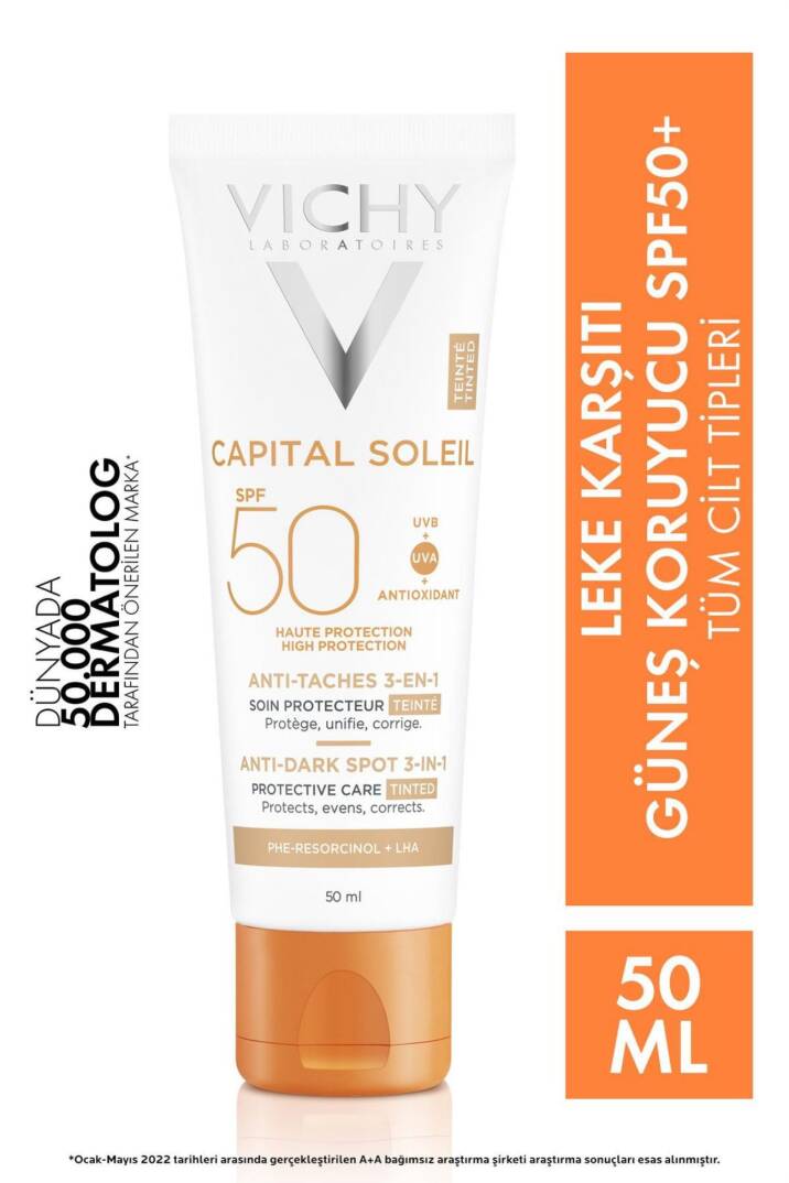 Vichy Capital Soleil Spf50 Anti-dark Spots 50 ml - 1