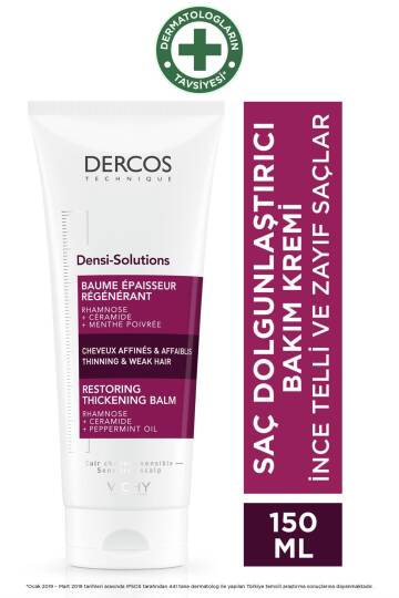 Vichy Dercos Densi Solutions Dolgunlaştırıcı Saç Kremi 150 ml - 3