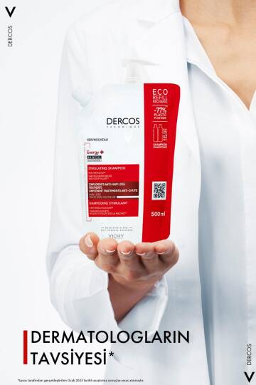Vichy Dercos Energy+ Saç Dökülmesi Karşıtı Şampuan - 500 ML Yeniden Dolum Paketi